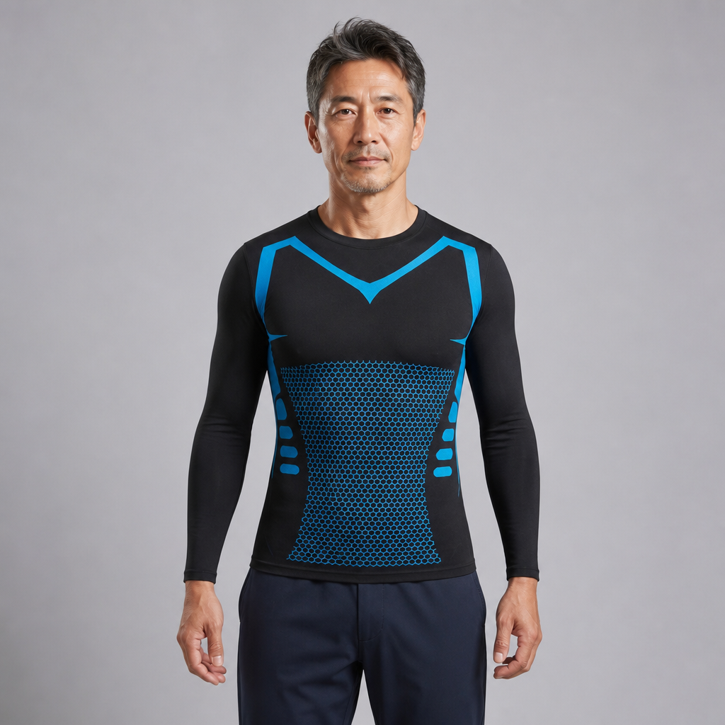 TORQ ボディーシェイプ長袖シャツ 着用イメージ