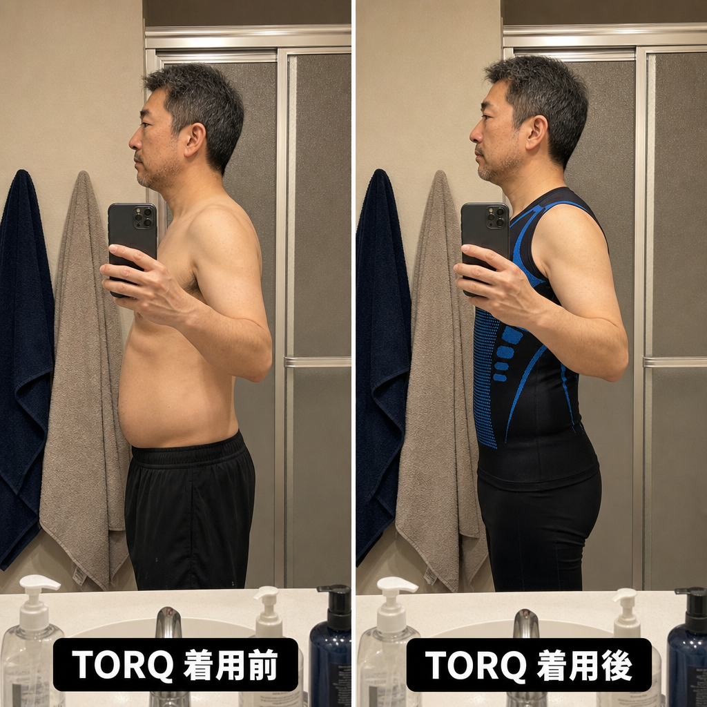 着用前後の比較