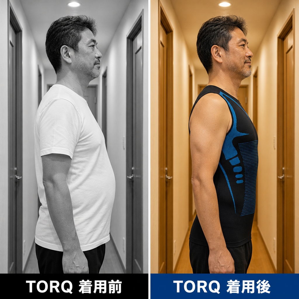 着用前後の比較